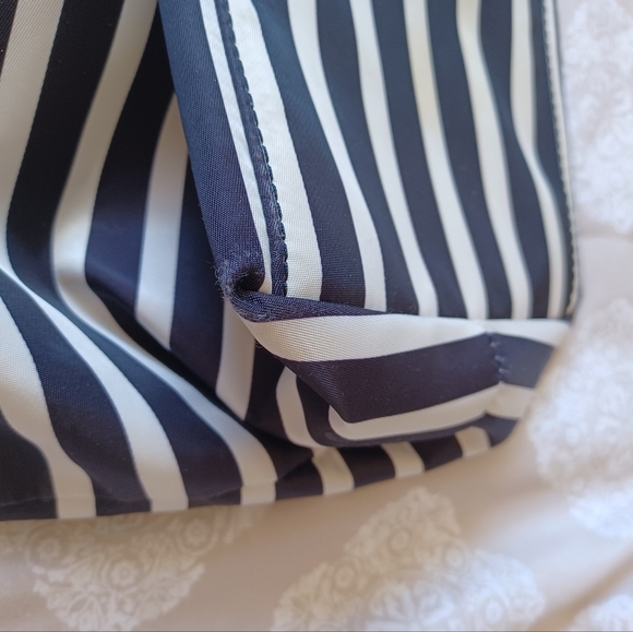 Kate Spade WATSON Lane Maya FRENCH Stripes Nylon Tote Shopper Bag Top Zip - Picture 6 of 8